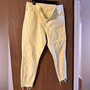 Lucky Brand Yellow Crop Jeans
